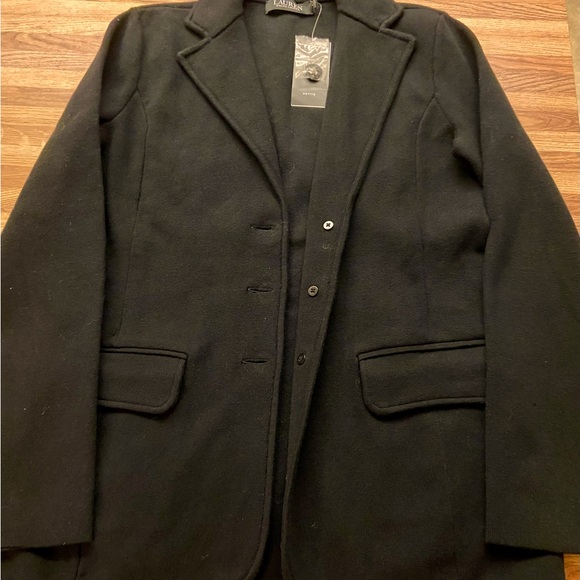 Calvin Klein Black Blazer Petite Small - Picture 2 of 4